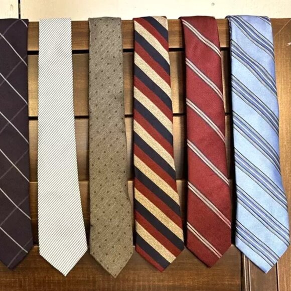 Lot Of 10 Saks Fifth Avenue,Knottery, Windsor, Beaux, Narrow 2.75” Luxury Ties - Picture 2 of 4